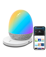 Govee RGBIC Easter Night Light, Sound Machine, Bluetooth Speaker in One, 60+ Music, Game & Sence Modes, Portable Table Lamp with Charging Base, White Noise Machine, Sleep Trainer for Gentle Wake Up