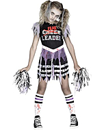 Fun World Zombie Fearleader Costume, X-Large 14-16, Multicolor