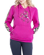 Legendary Whitetails Women's Camo Outfitter Hoodie, Fuchsia, Small