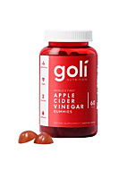 Goli Apple Cider Vinegar Gummy Vitamins - 60 Count - Vitamins B9 & B12, Gelatin-Free, Gluten-Free, Vegan & Non-GMO