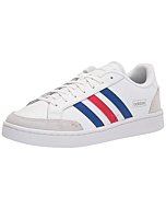 Adidas Men's Grand Court SE Racquetball Shoe, White/Team Royal Blue/Vivid Red, 7