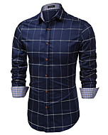 Men's long sleeve plaid shirt in various colors and styles Bestmarket's Hot Find