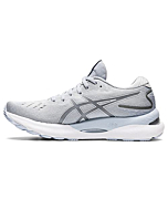 ASICS Women's Gel-Nimbus 24 Running Shoes, 6, Piedmont Grey/White