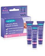 Lansinoh Lanolin Nipple Cream for Breastfeeding, 3 Mini Tubes of 0.25 Ounces