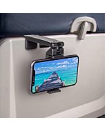 Universal in Flight Airplane Phone Holder Mount. Handsfree Phone Holder for Desk Tray with Multi-Directional Dual 360 Degree Rotation. Pocket Size Must Have Travel Essential Accessory for Flying