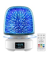 All-in-1 Night Light Bluetooth Speaker, 360 Rotation 7 Color Changing LED Dimmable Beside Table Lamp for Bedroom, Cool stuff Christmas gift ideas for 13 14 15 16 17 18 Years Old Teens Girls Boys