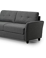 ZINUS Ricardo Sofa Couch / Tufted Cushions / Easy, Tool-Free Assembly, Dark Grey