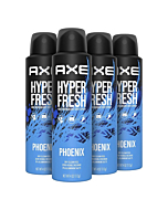 AXE Phoenix Deodorant Spray 48 Hour Odor Protection Crushed Mint and Rosemary Deodorant without Aluminum and without Residue 4 oz 4 Count