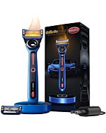 Gillette Heated Razor for Men, Bugatti Limited Edition Shave Kit by GilletteLabs, 1 Handle, 2 Razor Blade Refills, 1 Cleaning Cloth, 1 Charging Dock