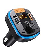 Bluetooth FM Transmitter for Car - Tensun Bluetooth Car Adapter PD20W+QC3.0 Cigarette Lighter Bluetooth 5.0 Radio Receiver Music Player Car Charger Supports Hands-Free Call Siri Google Assistant