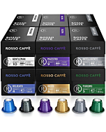 Rosso Coffee Capsules for Nespresso Original Machine - 120 Gourmet Espresso Pods, Compatible with Nespresso Original Line Machines (Variety Pack)