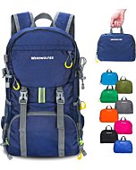 Lightweight Waterproof Foldable Small Backpack - Water Resistant Hiking Daypack for Outdoor Camping Travel (20L, Navyblue)