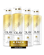 Olay Body Wash with Vitamin C and Vitamin B3, Cleansing & Brightening, 17.9 Fl Oz (Pack of 4)