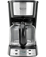 Betty Crocker 12-Cup Digital Coffee Maker, Stainless Steel, BC-2809CB