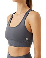 ACTIVERA Active Padded Sports Bras for Women – Comfortable Workout Tops/Removable Pads – Different Size & Color Options Grey