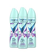 Degree Antiperspirant Deodorant Dry Spray 72-Hour Sweat and Odor Protection Lavender and Waterlily Deodorant Spray For Women With MotionSense Technology 3.8 oz 3 Count