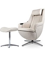 Nouhaus Modern Massage Chair with Ottoman. Leather Chair, Recliner Chair Shiatsu Massager and Massage Chair with Heat. Head to Butt, Full Body Massager and Comfy Lounge Chair