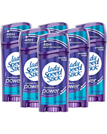 Lady Speed Stick Invisible Dry Power Underarm Antiperspirant Deodorant for Women, Powder Fresh - 2.3 Ounce (Pack of 6)