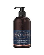 King C. Gillette Beard Wash, Mens Face Wash, 11 oz, Infused with Argan Oil and Avocado Oil to Cleanse Hair and Skin