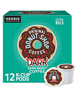 The Original Donut Shop Dark, Single-Serve Keurig K-Cup Pods, Dark Roast Coffee Pods, 72 Count