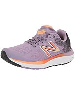 New Balance Women's Fresh Foam 680 V7 Running Shoe, Raw Amethyst/Black/Vibrant Orange, 8.5 Wide