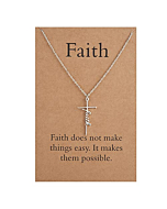 Gifts for Women, Faith Necklace Cross Necklace for Women Girls, Christian Gifts for Women,Religious Jewelry Necklace Gifts