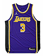 Jordan Brand Anthony Davis Los Angeles Lakers Authentic Purple Statement Edition Jersey - Men's Small (40)