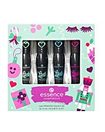 essence | Lash Princess Mascara Holiday Gift Set | 4 Mascaras in 1 Set | False Lash Effect, Waterproof, Curl & Volume | Holiday Gift for Beauty Lovers | Vegan & Cruelty Free