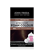 John Frieda Precision Foam Color, Dark Chocolate Brown 4BG, Full-coverage Hair Color Kit, with Thick Foam for Deep Color Saturation