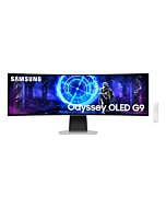 SAMSUNG 49-Inch Odyssey G9 (G95SD) Series OLED Curved Gaming Monitor, 240Hz, 0.03ms, Dual QHD, Glare Free, Smart Features, FreeSync Premium Pro, Height Adjustable Stand, LS49DG956SNXGO, 2024