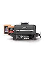 Ninja OG751 Woodfire Pro Outdoor Grill & Smoker with Built-In Thermometer, 7-in-1 Master Grill, BBQ Smoker, Air Fryer, Bake, Roast, Dehydrate, Broil, Ninja Woodfire Pellets, Portable, Electric, Grey