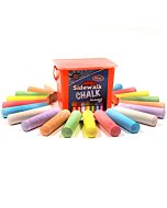 Chalk City Sidewalk Chalk, Jumbo Chalk, Non-Toxic, Washable, Art Set (20-Count)