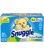 Snuggle Plus SuperFresh Fabric Softener Dryer Sheets with Static Control and Odor Eliminating Technology, Original, 200 Count