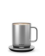 Ember Temperature Control Smart Mug 2, 10 oz, Stainless Steel, 1.5-hr Battery Life - App Controlled Heated Coffee Mug