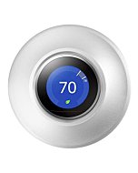 Metal Nest Learning Thermostat Wall Plate Compatible with Nest Learning Thermostat 3rd 2nd 1st Generation Silver (Wall Plate Only &2020 Nest Thermostat Can't Be Used)