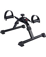 Vaunn Medical Under Desk Bike Pedal Exerciser with Electronic Display for Legs and Arms Workout (Fully Assembled Folding Exercise Pedaler, no Tools Required)