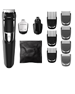 Philips Norelco Multigroomer All-in-One Trimmer Series 3000, 13 Piece Mens Grooming Kit, for Beard, Face, Nose, and Ear Hair Trimmer and Hair Clipper, NO Blade Oil Needed, MG3750/60