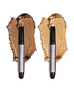 Julep Eyeshadow 101 Crème to Powder Waterproof Eyeshadow Stick Duo, Bronze Shimmer and Warm Gold Shimmer