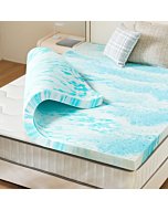 Mattress Topper, Full Size Cooling Gel Memory Foam Bed Toppers, 2 Inch Soft Mattress Pads for Sleeper Sofa, RV, Camper, CertiPUR-US Certified