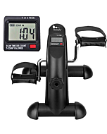 Mini Exercise Bike, himaly Under Desk Bike Pedal Exerciser Portable Foot Cycle Arm & Leg Peddler Machine with LCD Screen Displays