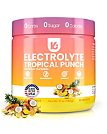 Keppi Keto Electrolytes Powder No Sugar | 0g Carbs | Made in USA | Advanced Hydration, Performance & Recovery | Delicious Tropical Electrolyte Powder | Mixes Easily No Clumps