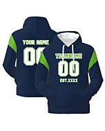 Custom Football Hoodie Sports Fan Jersey Design Your Own Name Number Hoodies Personalized Sweatshirts