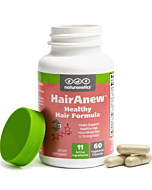 Naturenetics HairAnew Hair Growth Vitamins for Women & Men - Hair Vitamins For Faster Hair Growth & Thickness - Part of Proceeds go to Hair Loss Charity - Vegan Hair Supplement For Hair Skin Nails (1)