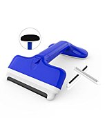 MANSTTLIN Fabric Shaver & Lint Brush, Battery-Free Lint Remover with 2 Pieces Fabric Safe Edges, Adjustable Fuzz Remover for Clothing, Carpets, Couch, Furniture & Rug (Blue)