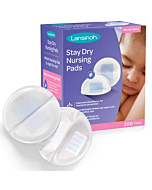 Lansinoh Stay Dry Disposable Nursing Pads for Breastfeeding, 200 Count (Pack of 1)