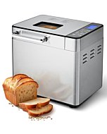 EUHOMY Bread Maker Machine 2LB Breadmaker with 13 Programs for 3 Loaf Sizes & 3 Crust Colors, Bread Machine Maker with Fruit and Nut Dispenser, Nonstick Pan, Dough Maker Ideal for Gifts, Gluten Free