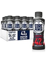 Fairlife Core Power Elite 42g High Protein Milk Shake, Ready To Drink for Workout Recovery, Strawberry, 14 Fl Oz (Pack of 12)