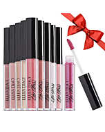 Enchante Ellen Tracy 10 Pc Lip Gloss Collection, Shimmery Lip Glosses for Women and Girls, Long Lasting Color Lip Gloss Set with Rich Varied Colors, Great Holiday Gift and Birthday Gift