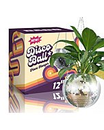 DADO 12" Disco Ball Planter - Disco Planter for Indoor Plants- Disco Ball Plant Hanger - Unique Plant pots - Boho Disco Ball Hanging Planter - Planters for Indoor Plants