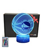 Basketball 3D Illusion Desk Lamp Room Decor Night Light,16 Colors,Bedroom Decorations Toys X'Mas Gifts Ideas for Dad,Men,Kids,Boys,Girls,Teens